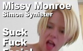 Missy Monroe & Simon Synister suck fuck facial