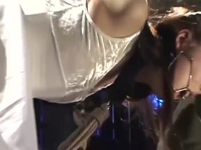 Bondage Night in Tokyo: Tied Brunettes moan in ropes