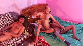 Fucking hot beatys two step-cousin Bibi next to her Tight pussy, (Foursome)     ,,,, Hanif and Popy khatun and Mst sumona and Manik Mia