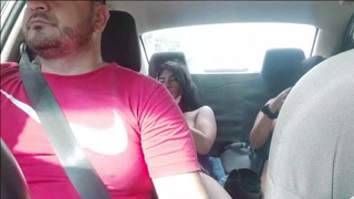 Two college girls masturbate in the uber car,&nbsp;