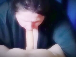 sucking my guy and swallowing his giant milky load of cum