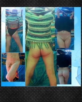 Compilation of some of last year&#039;s scenes and new clip outside dressed in my tutu and black  pantys