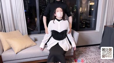 Married woman who has sex all night long while her husband is on a business trip