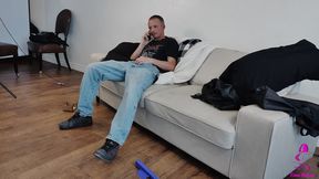 Black Sissy Cuck fucked by the Wife's White BWC Bull Lover