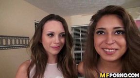 Caught on camera teen 3some Jade Nile, Sarai 2