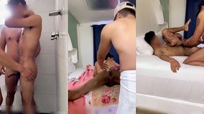 rasurando culito de mi amigo para despues follarmelo