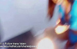 Gallons of cum tgirl babe