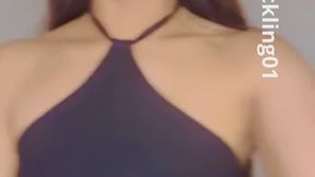 belly button with electric toothbrush inside.