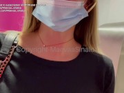 STRANGER CHALLENGE - I ask a stranger to fuck me in the toilets of the Paris airport
