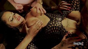 Monstertit Milf Creampied On Halloween Gangbang