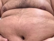 Latin Chub playing with belly