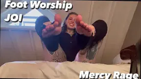 Foot Worship JOI – Fresh Pedicure, Beg to Have My Toes in Your Mouth Like a Good Foot Boy | Mistress Mercy Rage