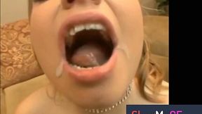 Cumshot On Her Tongue Compilation Part 2