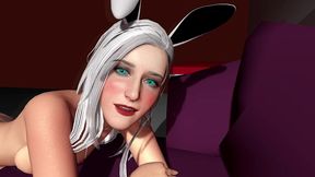 white bunny doggy style.