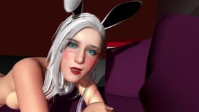 white bunny doggy style.