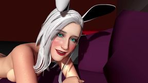 white bunny doggy style.