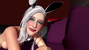 white bunny doggy style.