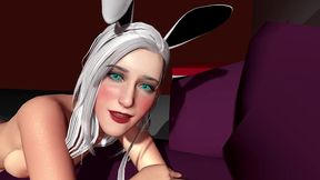white bunny doggy style.