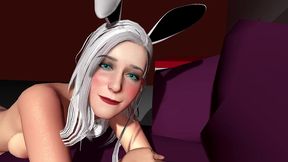 white bunny doggy style.