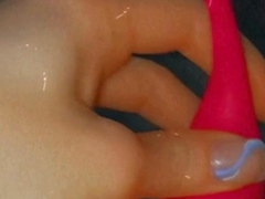 Amateur close up ass toying
