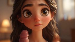 cute 3d ai girl sucks your cock very good voice over ai generated
