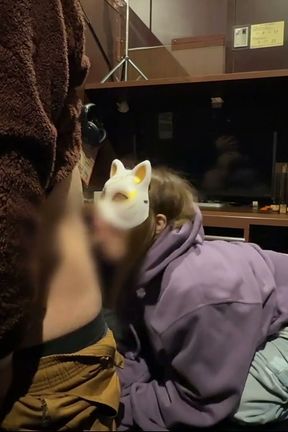 Ntr at an Internet Caf - Her Husband Is Nearby While She Gets an Anal Creampie