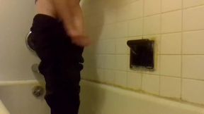 Stripping Buttnaked; Peeing in My Mouth & on My Face, Titties and Asshole