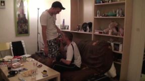 Innocent twink fucked by badboy for casting