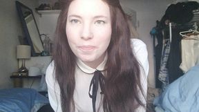 secretary transforms into bald slave