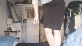 secretary transforms into bald slave