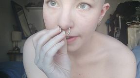 secretary transforms into bald slave