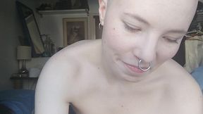 secretary transforms into bald slave