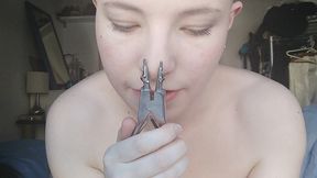 secretary transforms into bald slave