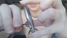 secretary transforms into bald slave