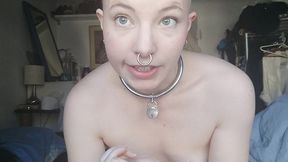 secretary transforms into bald slave