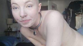 secretary transforms into bald slave