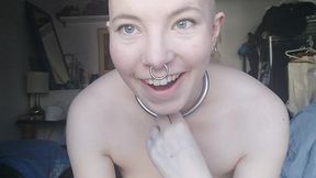 secretary transforms into bald slave