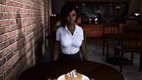 Away from Home (Vatosgames) Part 27 Ebony Beauty in the Cafe by LoveSkySan69