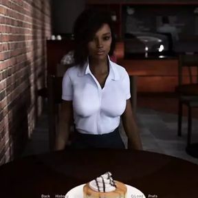 Away from Home (Vatosgames) Part 27 Ebony Beauty in the Cafe by LoveSkySan69