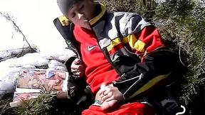 ”Roma raises body temp by waking uncut penis in snowfield”