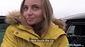Public agent virgin Lady Bug paid for sex