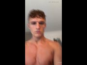 Jak White Strokes His Big Cock Until He Cums - British Solo
