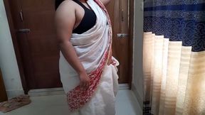 Tamil Hot Stepaunty Saree Striping - Hindi Clear Audio
