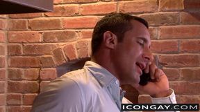 Nick Capra massages his friend Hunter Page then nails him