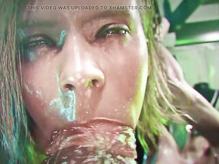 Grace Sucked the Tip. Selena Took the Shaft. One as well as the other Drank the Cum