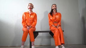 4161 Amber and Emma in Latex Prisoner Transfer