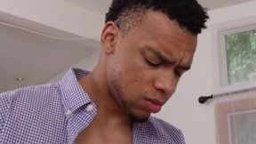 Flaxen-haired Jessie Rogers gags on massive thundercock