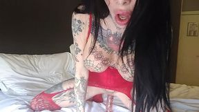 megan inky, deeptroath and fucking pink dildo for her fan