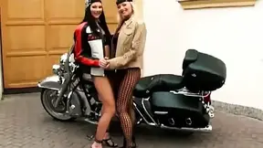 Lesbian love on wheels