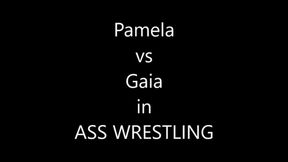 PAMELA STRONG VS GAIA IN ASS WRESTLING
